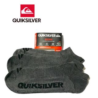 クイックシルバー(QUIKSILVER)の■新品■Quiksilver/クイックシルバー■スニーカーソックス、ダークグレー(ソックス)