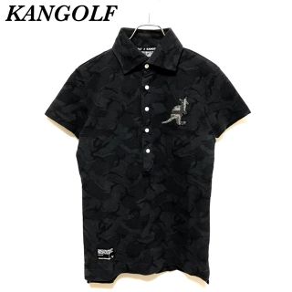 カンゴール(KANGOL)のKANGOL KANGOLF カンゴール総柄 ビックビジューロゴ ポロシャツ(ポロシャツ)