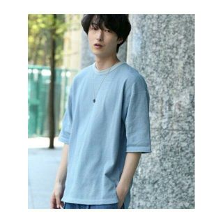 ジュンレッド(JUNRED)のカノコビッグシルエットTシャツ サックス ジュンレッド(Tシャツ/カットソー(七分/長袖))