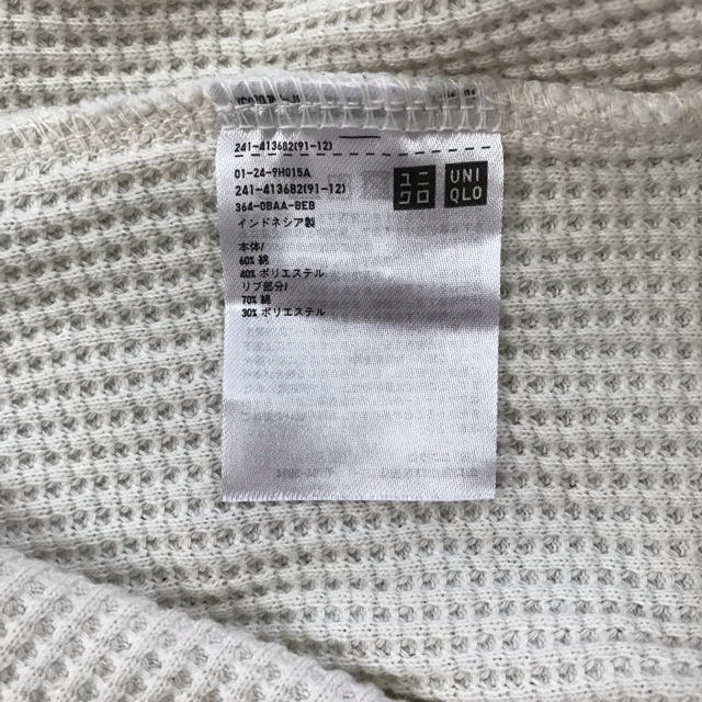 UNIQLO(ユニクロ)のユニクロ ワッフルクールネックT 長袖 レディースのトップス(Tシャツ(長袖/七分))の商品写真