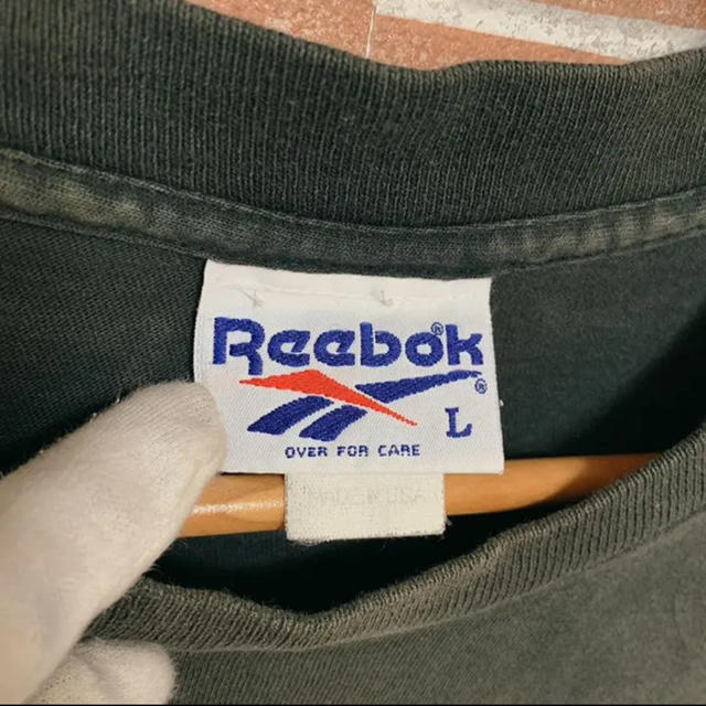 Reebok(リーボック)のReebok リーボック Tシャツ USA製 90s デカロゴ 0423 メンズのトップス(Tシャツ/カットソー(半袖/袖なし))の商品写真