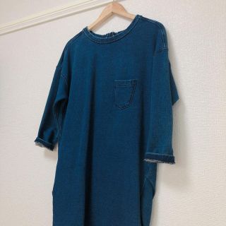 ユナイテッドアローズグリーンレーベルリラクシング(UNITED ARROWS green label relaxing)のgreen label relaxing デニムワンピース(ひざ丈ワンピース)