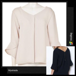 マイストラーダ(Mystrada)の♡美品♡ マイストラーダ ♡ バックチェーン 袖フレア ブラウス(シャツ/ブラウス(長袖/七分))