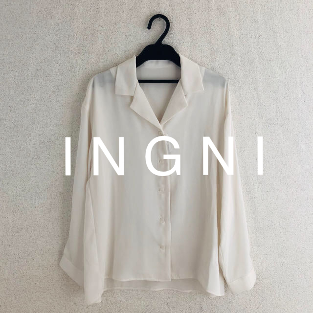 INGNI(イング)の新品★ I N G N Iイング★オープンカラートロミ長袖シャツ   レディースのトップス(シャツ/ブラウス(長袖/七分))の商品写真