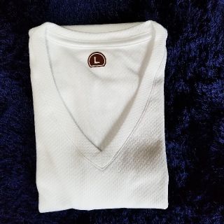メンズVネックデオドラントTシャツ  白(Tシャツ/カットソー(半袖/袖なし))