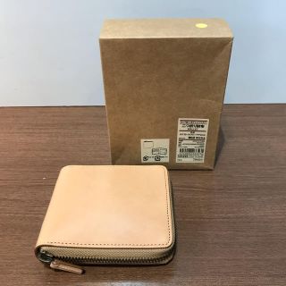 ムジルシリョウヒン(MUJI (無印良品))の無印良品 二つ折り財布 イタリア産ヌメ革 ラウンドファスナー(折り財布)