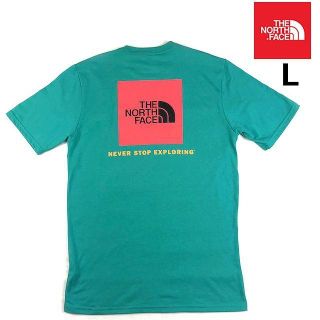 ザノースフェイス(THE NORTH FACE)の売切!ノースフェイス 半袖Tシャツ ボックスロゴ (L)緑ピンク 180902(Tシャツ/カットソー(半袖/袖なし))