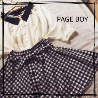 ページボーイ(PAGEBOY)のページボーイ新品ブラウス スカートset(シャツ/ブラウス(長袖/七分))