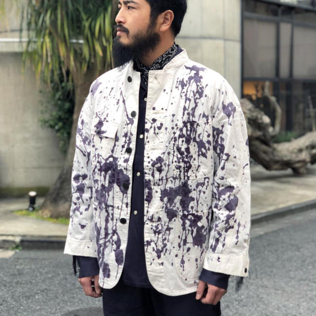 ☆大感謝セール】 ニードルズ ペイント加工シャツ カバーオール セット