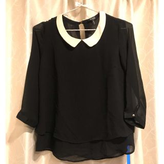 ベルシュカ(Bershka)のベルシュカ❤️黒ブラウス(シャツ/ブラウス(長袖/七分))