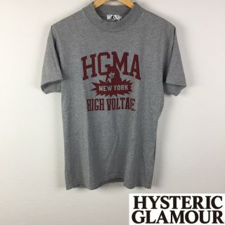 ヒステリックグラマー(HYSTERIC GLAMOUR)の美品 ヒステリックグラマー 半袖Tシャツ グレー サイズM(Tシャツ/カットソー(半袖/袖なし))