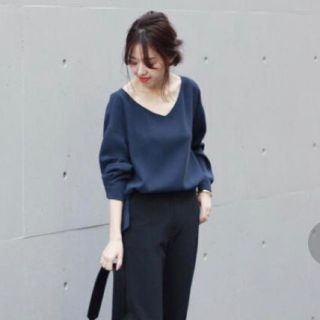 スピックアンドスパン(Spick & Span)の たか子様専用   ダブルクロス BACK ZIP プルオーバー◆(シャツ/ブラウス(長袖/七分))