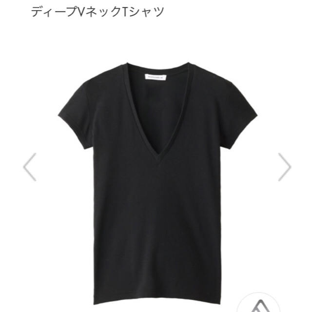 【新品未使用】マディソンブルー　DEEP VネックTシャツ　黒　美シルエット