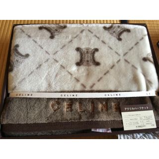 セリーヌ(celine)の新品 未使用 貴重 セリーヌ アクリルハーフケット♡(毛布)