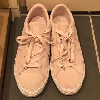 コンバース(CONVERSE)のconverse 24.5 Rosa ピンクレザー(スニーカー)