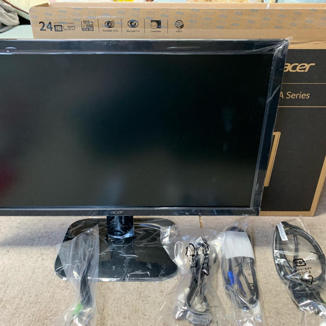 Acer(エイサー)のacer 24インチLEDディスプレイ KA240H ほぼ新品 スマホ/家電/カメラのPC/タブレット(ディスプレイ)の商品写真