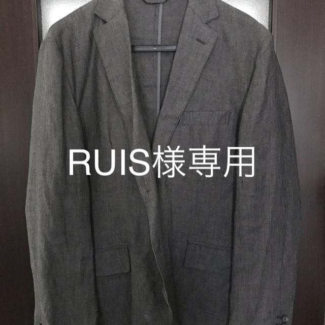 MUJI (無印良品)(ムジルシリョウヒン)のRUIS様専用 無印良品 麻100% ジャケット メンズのジャケット/アウター(テーラードジャケット)の商品写真