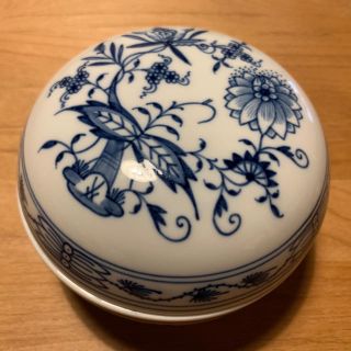 マイセン(MEISSEN)のマイセン 蓋付き 小物入れ ブルーオニオン(小物入れ)