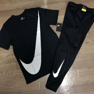 ナイキ(NIKE)の上下タグ付き✨NIKE BIG SWOOSH スウェット ジョガーパンツ 上下(Tシャツ/カットソー(半袖/袖なし))