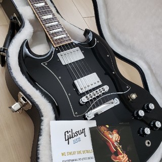 ギブソン(Gibson)のギブソンsgスタンダード黒(エレキギター)
