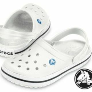 クロックス(crocs)のクロックス　白　crocs(サンダル)