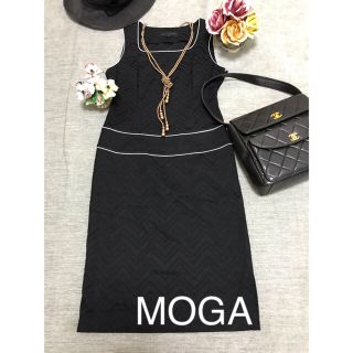 モガ(MOGA)のMOGA  黒ワンピース(ひざ丈ワンピース)