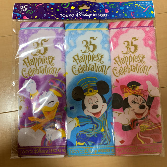 Disney(ディズニー)のミニタオル3枚セット エンタメ/ホビーのアニメグッズ(タオル)の商品写真