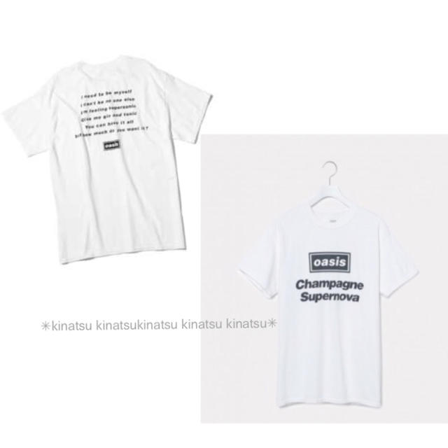 Adam et Rope'(アダムエロぺ)のアダムエロペ オアシス Tシャツ SONG LYRICS T-shirt レディースのトップス(Tシャツ(半袖/袖なし))の商品写真