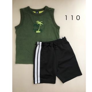 ギャップ(GAP)のGAP 110タンクトップ ユニクロ 110 ハーフパンツ セット 遊び着(Tシャツ/カットソー)