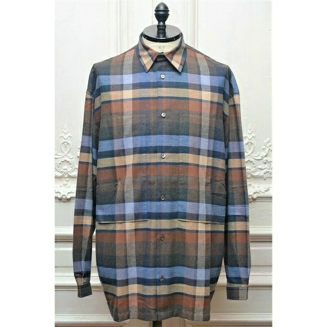 COMOLI(コモリ)のE.tautz イートウツ LINEMAN CHECK SHIRT M メンズのトップス(シャツ)の商品写真