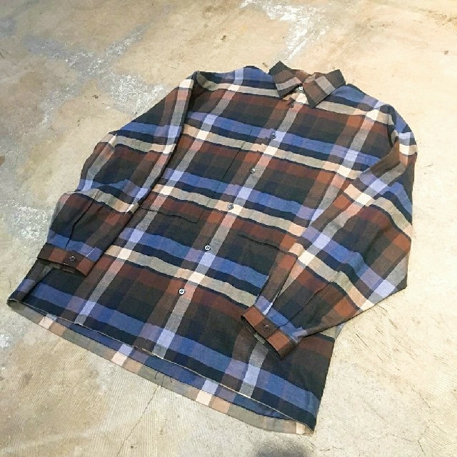 COMOLI(コモリ)のE.tautz イートウツ LINEMAN CHECK SHIRT M メンズのトップス(シャツ)の商品写真