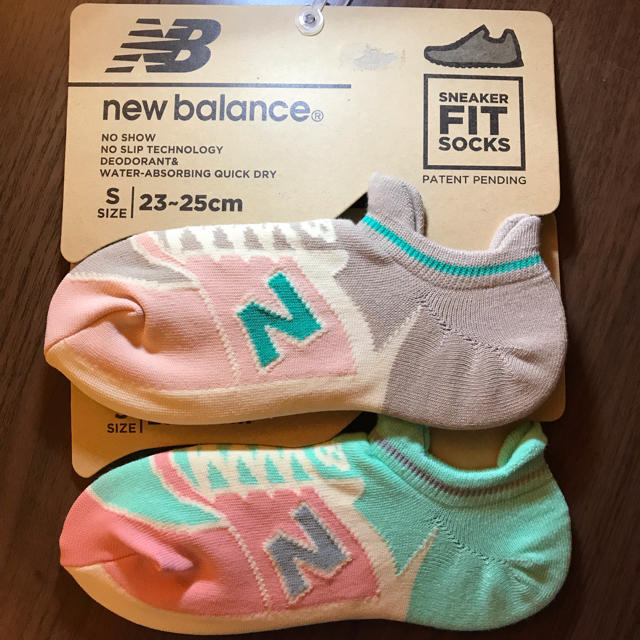 New Balance(ニューバランス)のニューバランス 靴下 23cm〜25cm 2足セット レディースのレッグウェア(ソックス)の商品写真