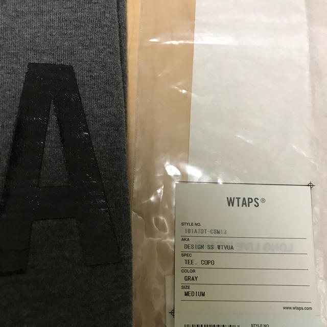 18SS DESIGN SS WTVUA TEE COPO GRAY M