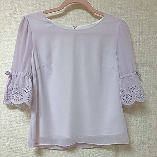 レッセパッセ(LAISSE PASSE)のレッセパッセ カットワーク刺繍5分袖ブラウス(シャツ/ブラウス(半袖/袖なし))