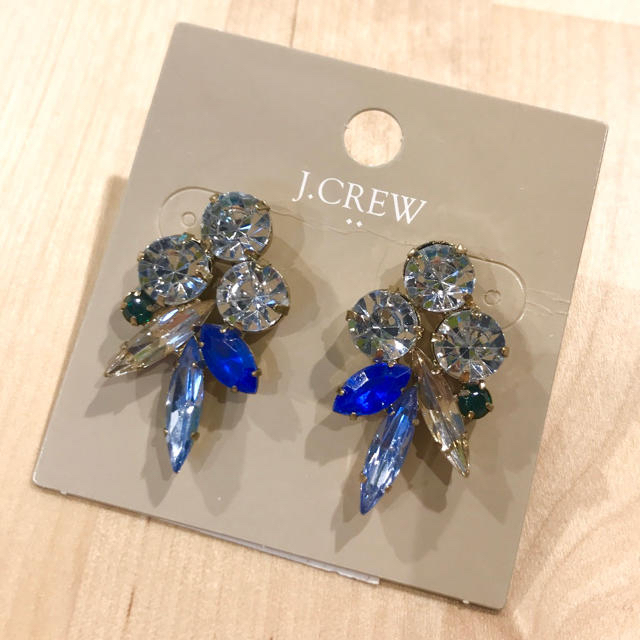 J.Crew(ジェイクルー)の☆J.CREW Factory☆ビジューピアス/ブルー系/新品・未使用♪ レディースのアクセサリー(ピアス)の商品写真