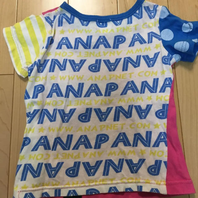 ANAP Kids(アナップキッズ)のＴシャツ トレーナー ジーパン三点セット キッズ/ベビー/マタニティのキッズ服男の子用(90cm~)(Tシャツ/カットソー)の商品写真