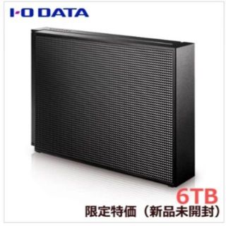 アイオーデータ(IODATA)のIO-DATA 外付けHDD 6TB HDCZ-UTL6K/E 新品未使用(PC周辺機器)