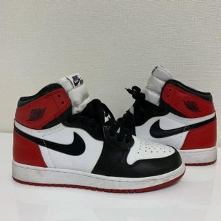 ナイキ(NIKE)のこたままさん専用 24.5cm jordan1 つま黒  black toe (スニーカー)