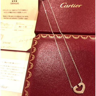 Cartier カルティエ Cハート ネックレス ホワイトゴールド 箱証明書