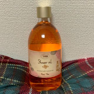 サボン(SABON)のSABON シャワーオイル ローズティー 新品 500ml(ボディソープ/石鹸)