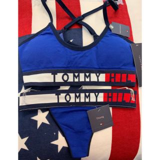 トミーヒルフィガー(TOMMY HILFIGER)の【新品】Tommy Hilfiger USA ブラレット&ショーツ セット S (ブラ&ショーツセット)