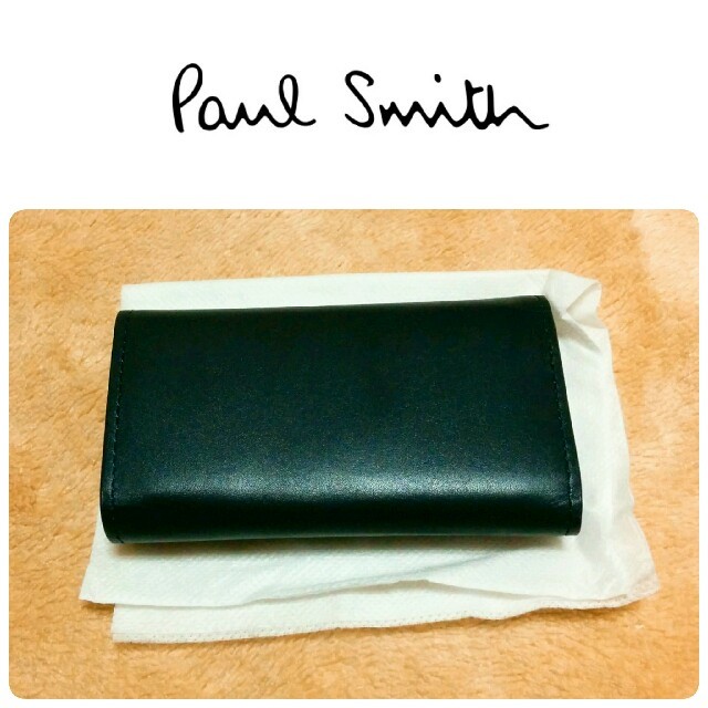 Paul Smith(ポールスミス)のポールスミス☆カラーバンド レザーキーケース ネイビー メンズのファッション小物(キーケース)の商品写真