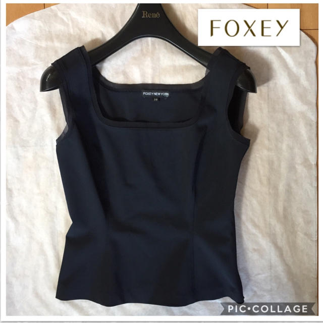 FOXEY(フォクシー)の［フォクシー ニューヨーク］ノースリーブ トップス レディースのトップス(カットソー(半袖/袖なし))の商品写真