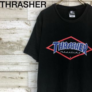 スラッシャー(THRASHER)のTHRASHER(スラッシャー) Tシャツ L 黒 ロゴT スケーター(Tシャツ/カットソー(半袖/袖なし))