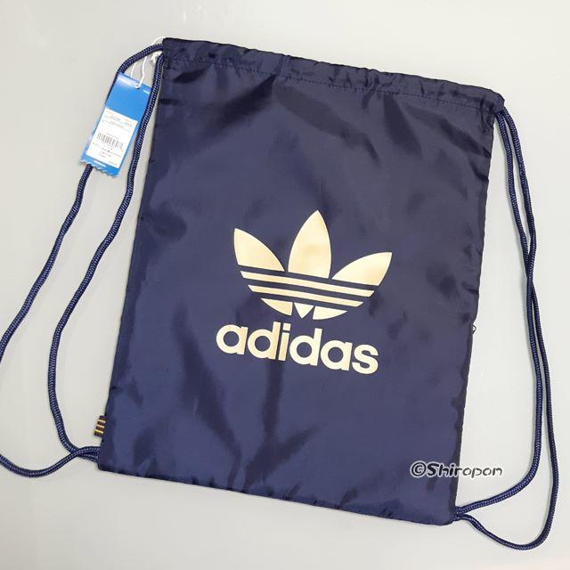 adidas(アディダス)の【新品・即納OK】adidas オリジナルス ナップサック ジムサック 紺 メンズのバッグ(バッグパック/リュック)の商品写真