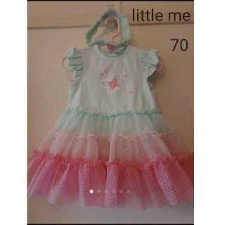 リトルミー(Little Me)のリトルミー ロンパースドレス ワンピース 70(ロンパース)