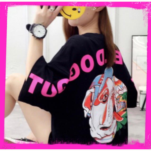 フォロー割りで¥200円OFF❤ダボっとめちゃ可愛い❤️ストリートTシャツ レディースのトップス(Tシャツ(半袖/袖なし))の商品写真