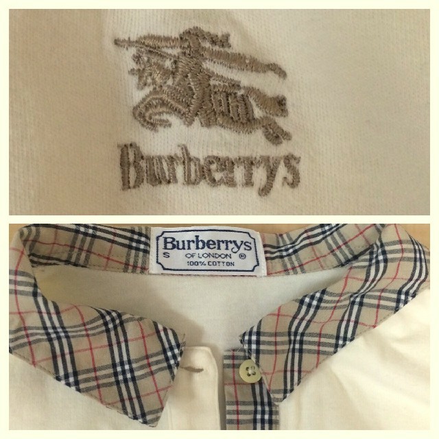 BURBERRY(バーバリー)のレア美品90s バーバリー ポロシャツ ノバチェック ヴィンテージ レディースのトップス(ポロシャツ)の商品写真