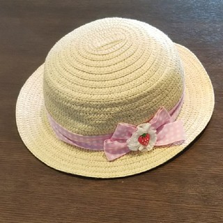 ニシマツヤ(西松屋)の麦わら帽子 54cm(帽子)