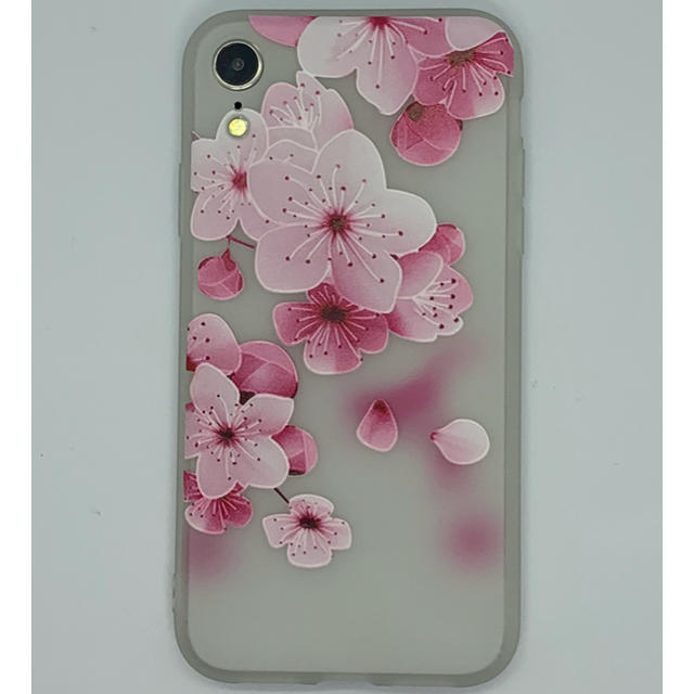 iPhoneXR用 3D花柄ソフトケース ホワイト-Bの通販 by WJSHOP｜ラクマ